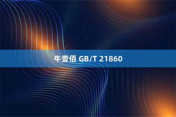 牛壹佰 GB/T 21860